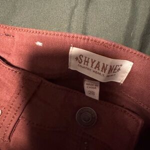 Shyanne Burgundy Denim Pants